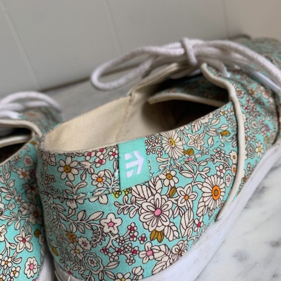 Women's Etnies Floral Sneakers size 8 - Picture 7 of 12